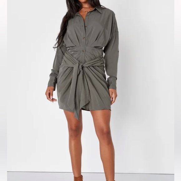 Lulus Button-Up Dress - Picture 2 of 8